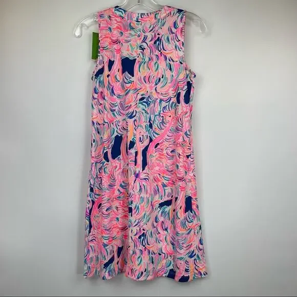 Lily Pulitzer Amina Pelican Pink Head in the Sand dress size XXS pima cotton - Picture 5 of 14
